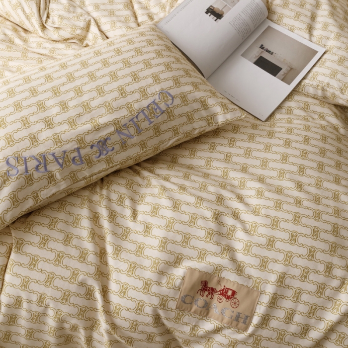 91家纺网 家纺一手货源 找家纺 棉生活 2023新款全棉磨毛四件套 艾可米