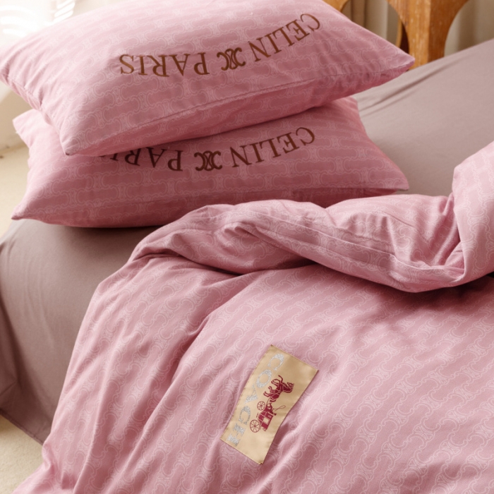 91家纺网 家纺一手货源 找家纺 棉生活 2023新款全棉磨毛四件套 艾可紫