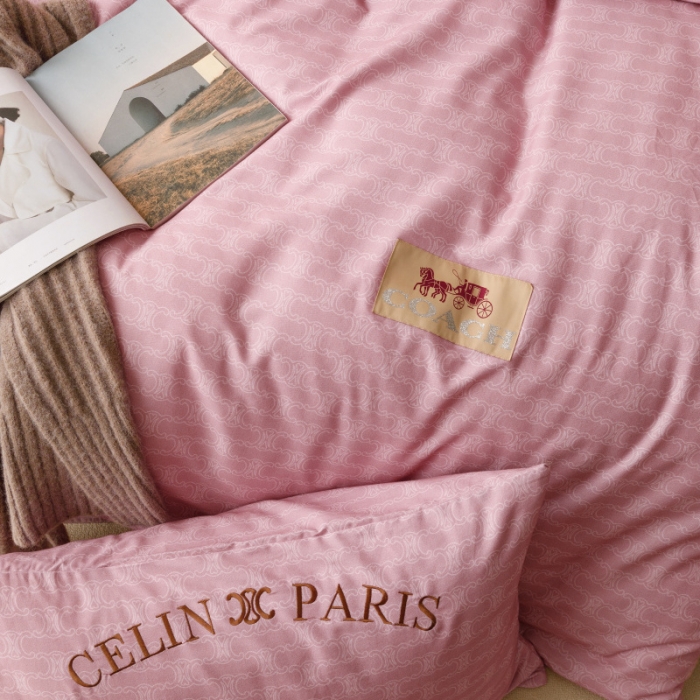 91家纺网 家纺一手货源 找家纺 棉生活 2023新款全棉磨毛四件套 艾可紫