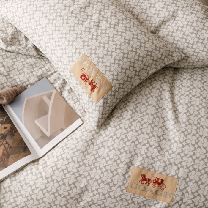 91家纺网 家纺一手货源 找家纺 棉生活 2023新款全棉磨毛四件套 静享灰