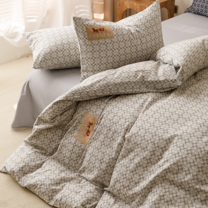 91家纺网 家纺一手货源 找家纺 棉生活 2023新款全棉磨毛四件套 静享灰