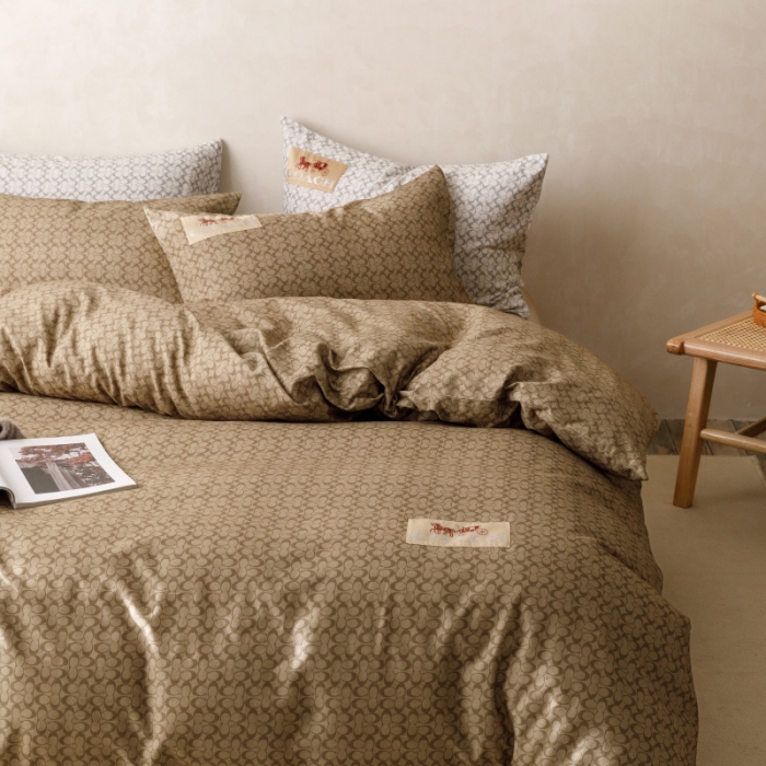 91家纺网 家纺一手货源 找家纺 棉生活 2023新款全棉磨毛四件套 静享咖