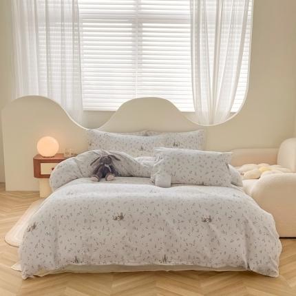 91家纺网 家纺一手货源 找家纺 （总）优眠坊 2025新款全棉双层纱四件套