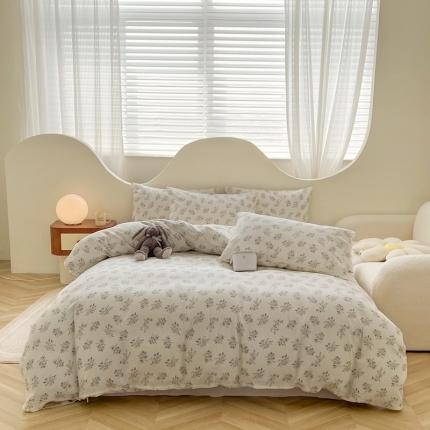 91家纺网 家纺一手货源 找家纺 （总）优眠坊 2025新款全棉双层纱四件套