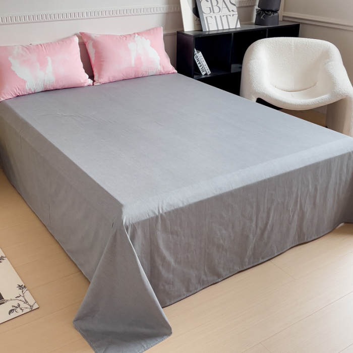 91家纺网 家纺一手货源 找家纺 畅畅家纺 2023新款13372全棉小清新简约系列四件套 梦幻