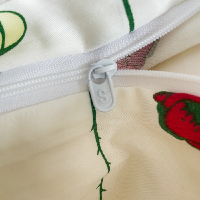 91家纺网 家纺一手货源 找家纺 畅畅家纺 2023新款13372全棉小清新简约系列四件套 清野