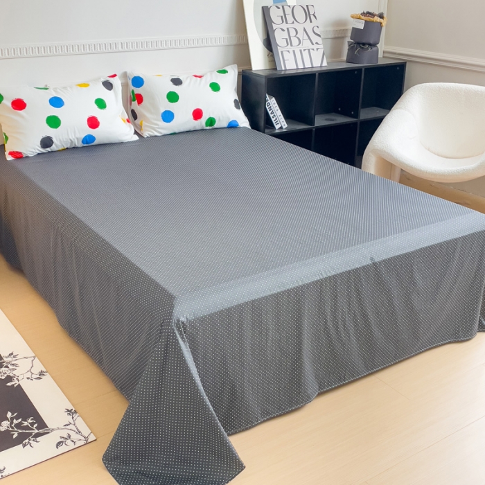 91家纺网 家纺一手货源 找家纺 畅畅家纺 2023新款13372全棉小清新简约系列四件套 糖果