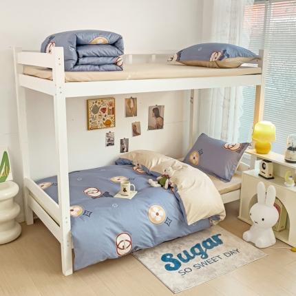 91家纺网 家纺一手货源 找家纺 卓越 2023新款128*68全棉印花三件套 理想熊