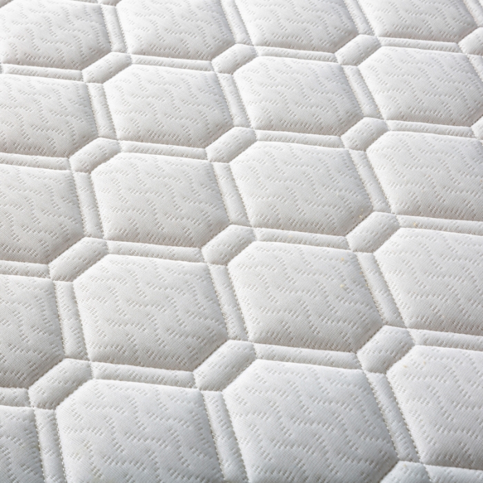 91家纺网 家纺一手货源 找家纺 缔莱  2023新款A类针织乳胶抗压记忆棉乳胶床垫-字母边款 菱形白（白）
