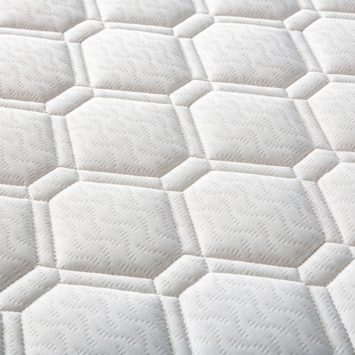 91家纺网 家纺一手货源 找家纺 缔莱  2023新款A类针织乳胶抗压记忆棉乳胶床垫-字母边款 菱形白（蓝）