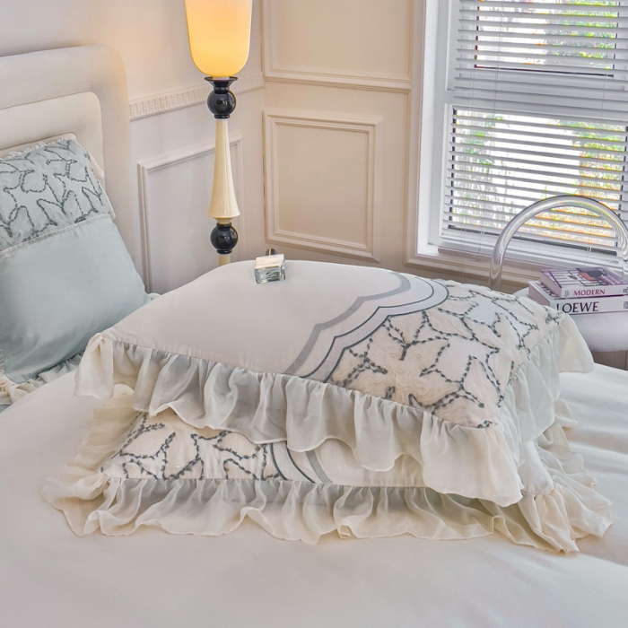 91家纺网 家纺一手货源 找家纺 （总）品家居 2025新款长绒棉四件套-艾米莉