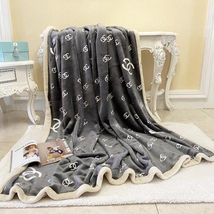 91家纺网 家纺一手货源 找家纺 卡奥 2024新款双层复合云貂绒北极绒休闲毛毯 西西里