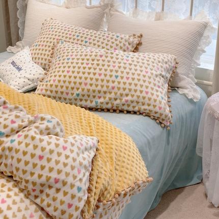 91家纺网 家纺一手货源 找家纺 （总）金奇达 2024秋冬保暖加厚绒类【球球款】臻棉绒四件套