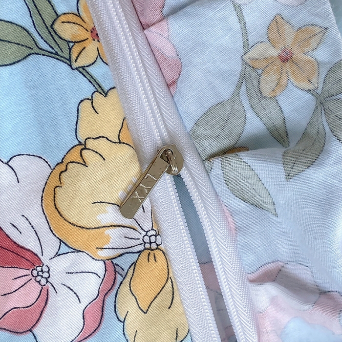 91家纺网 家纺一手货源 找家纺 罗艺轩 2024新款全棉蕾丝夹棉床裙巴黎春天系列四件套 繁花似锦