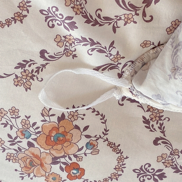 91家纺网 家纺一手货源 找家纺 （总）罗艺轩 2024新款全棉蕾丝夹棉床裙巴黎春天系列三件套