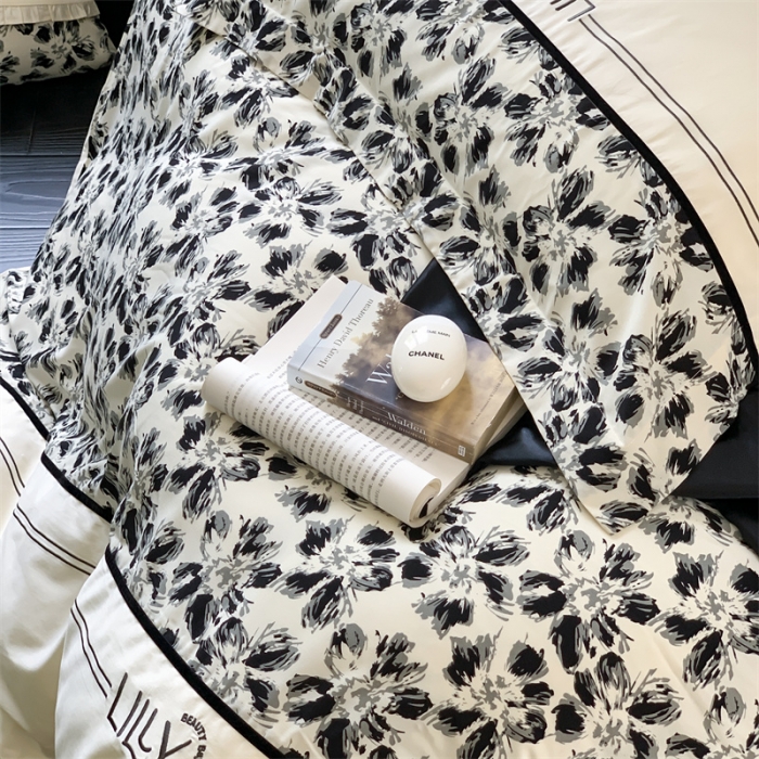 91家纺网 家纺一手货源 找家纺 （总）优然居 2023新款拼接刺绣四件套