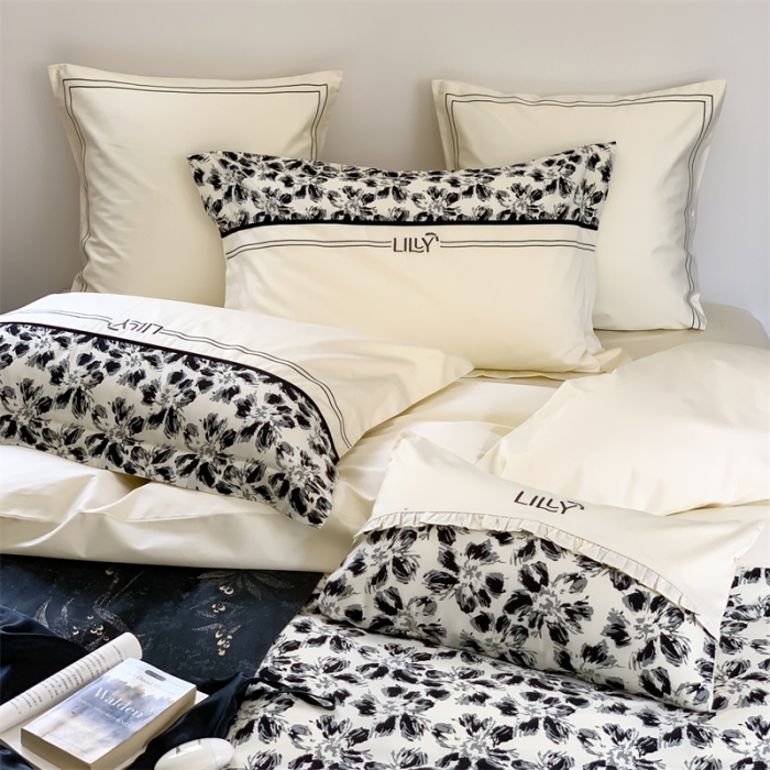 91家纺网 家纺一手货源 找家纺 （总）优然居 2023新款拼接刺绣四件套