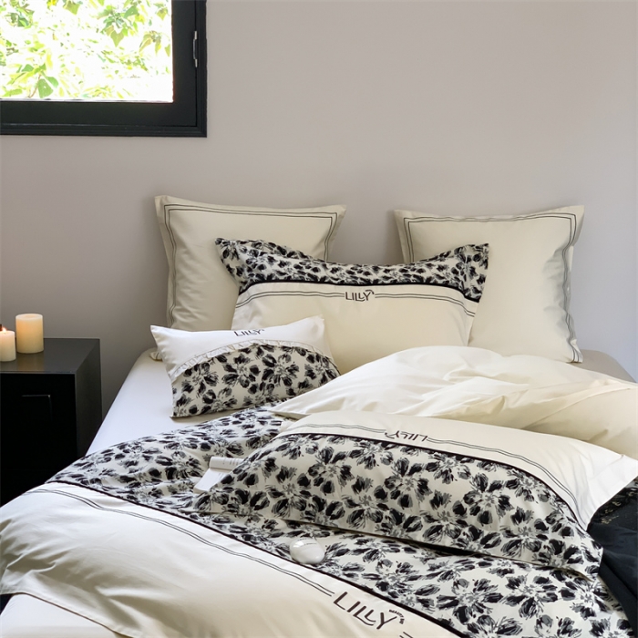 91家纺网 家纺一手货源 找家纺 （总）优然居 2023新款拼接刺绣四件套