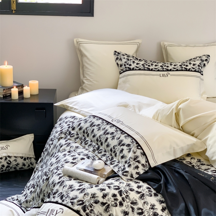 91家纺网 家纺一手货源 找家纺 （总）优然居 2023新款拼接刺绣四件套