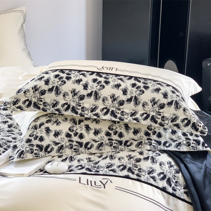 91家纺网 家纺一手货源 找家纺 优然居 2023新款拼接刺绣四件套 莉莉