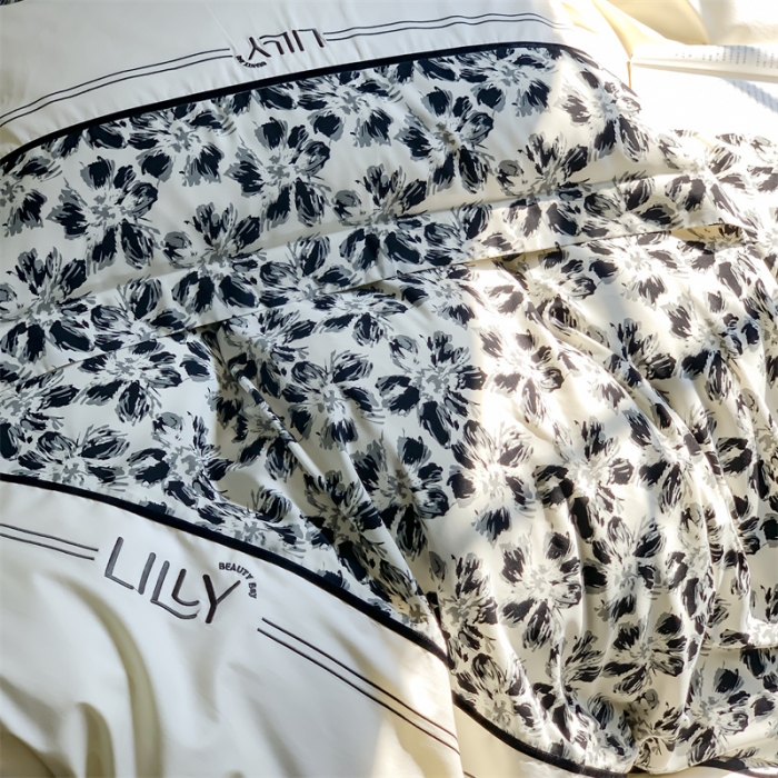 91家纺网 家纺一手货源 找家纺 优然居 2023新款拼接刺绣四件套 莉莉