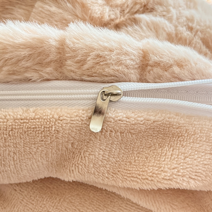 91家纺网 家纺一手货源 找家纺 澳梵 2023新款立体压花兔兔绒牛奶绒四件套 米拉-卡其