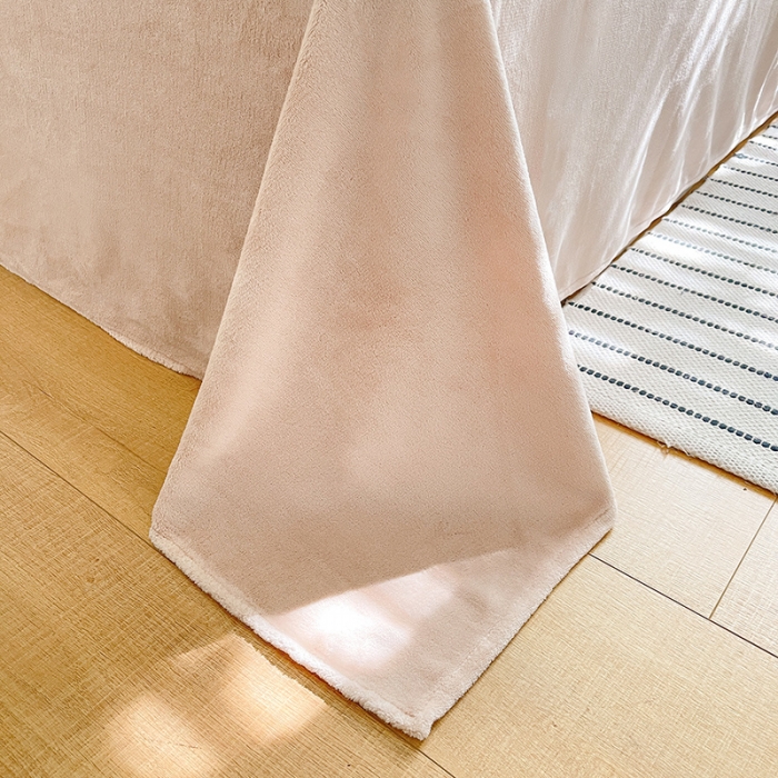 91家纺网 家纺一手货源 找家纺 澳梵 2023新款立体压花兔兔绒牛奶绒四件套 米拉-卡其