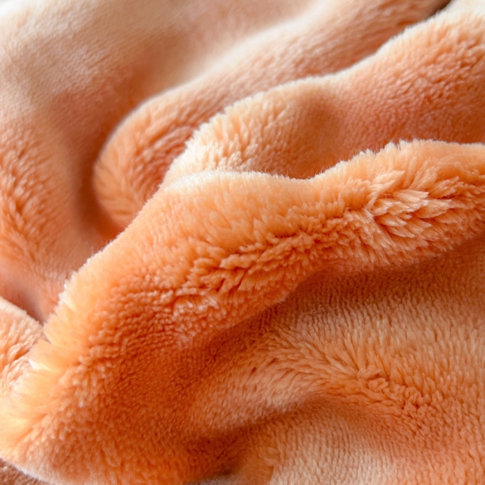 91家纺网 家纺一手货源 找家纺 佳居缘 2023新款A类兔兔绒四件套柔软亲肤绒轻奢套件 鲜橙