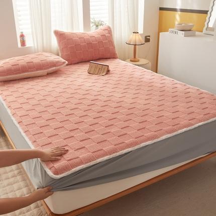 91家纺网 家纺一手货源 找家纺 （总）舒居家纺 2025新款A类兔兔提花立体牛奶绒双层床笠