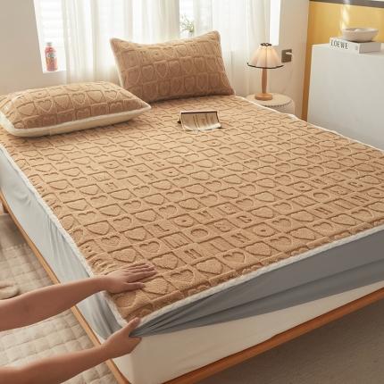 91家纺网 家纺一手货源 找家纺 （总）舒居家纺 2025新款A类兔兔提花立体牛奶绒双层床笠