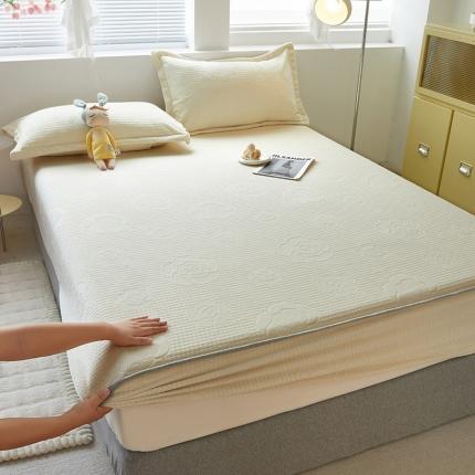 91家纺网 家纺一手货源 找家纺 （总）舒居家纺 2023新款A类立体剪花牛奶绒床笠