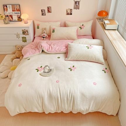 91家纺网 家纺一手货源 找家纺 （总）红嘴企鹅 2025新品卡通毛巾绣牛奶绒套件含买家秀