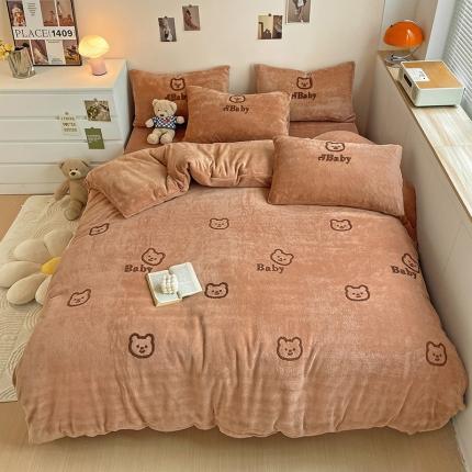 91家纺网 家纺一手货源 找家纺 （总）红嘴企鹅 2025新品卡通毛巾绣牛奶绒套件含买家秀