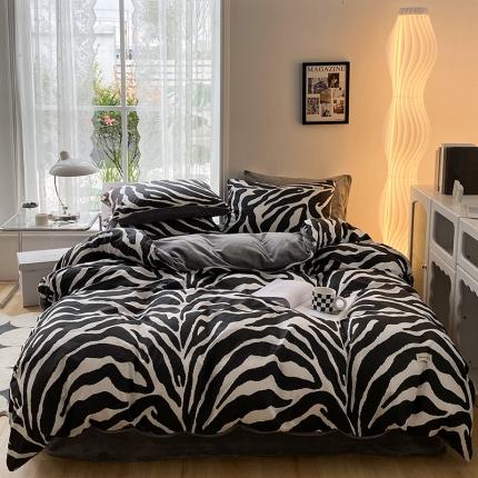 91家纺网 家纺一手货源 找家纺 （总）红嘴企鹅 2025新款棉加绒保暖四件套含买家秀