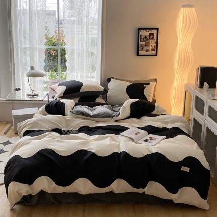 91家纺网 家纺一手货源 找家纺 （总）红嘴企鹅 2025新款棉加绒保暖四件套含买家秀