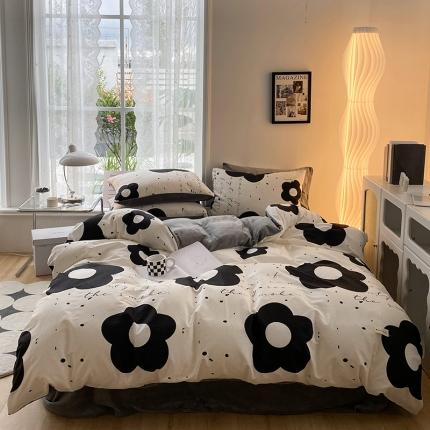 91家纺网 家纺一手货源 找家纺 （总）红嘴企鹅 2025新款棉加绒保暖四件套含买家秀