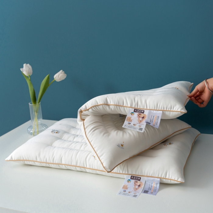 91家纺网 家纺一手货源 找家纺 （总）拾光枕芯 2023新款大豆纤维低平枕枕头枕芯