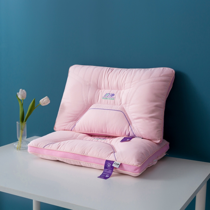 91家纺网 家纺一手货源 找家纺 拾光枕芯 2023新款闪净定型枕枕头枕芯 48*74cm/只 粉