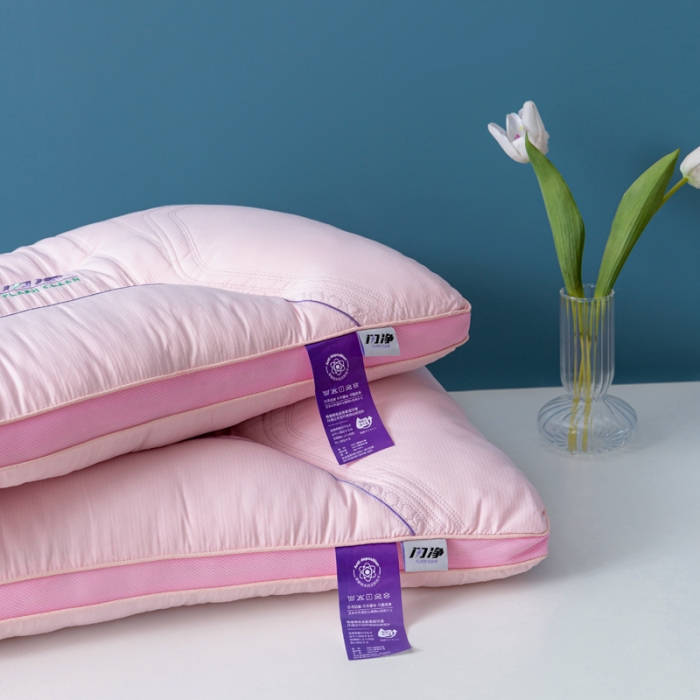 91家纺网 家纺一手货源 找家纺 拾光枕芯 2023新款闪净定型枕枕头枕芯 48*74cm/只 粉