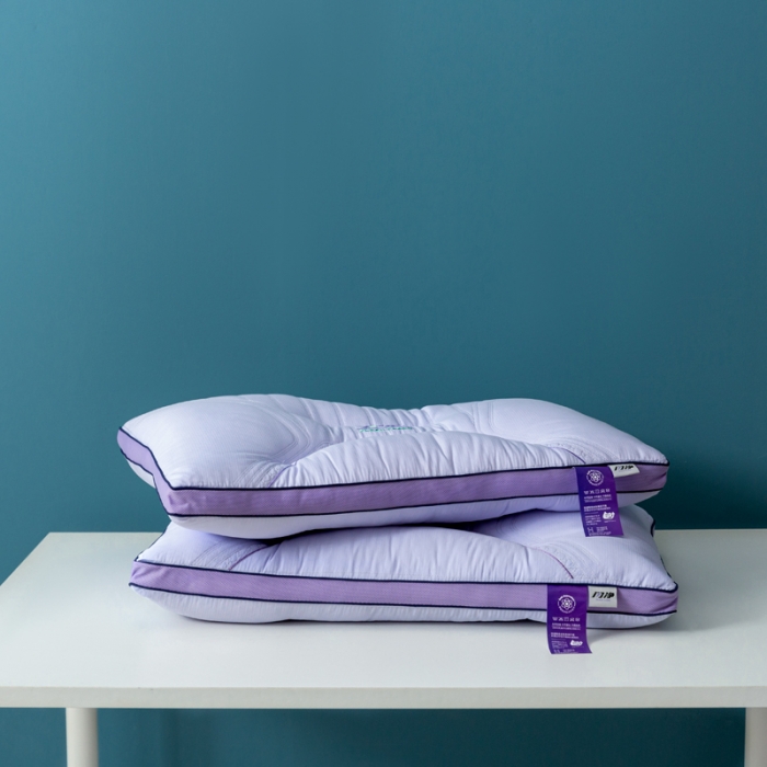 91家纺网 家纺一手货源 找家纺 拾光枕芯 2023新款闪净定型枕枕头枕芯 48*74cm/只 紫