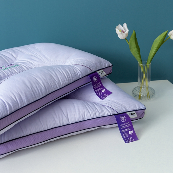 91家纺网 家纺一手货源 找家纺 拾光枕芯 2023新款闪净定型枕枕头枕芯 48*74cm/只 紫