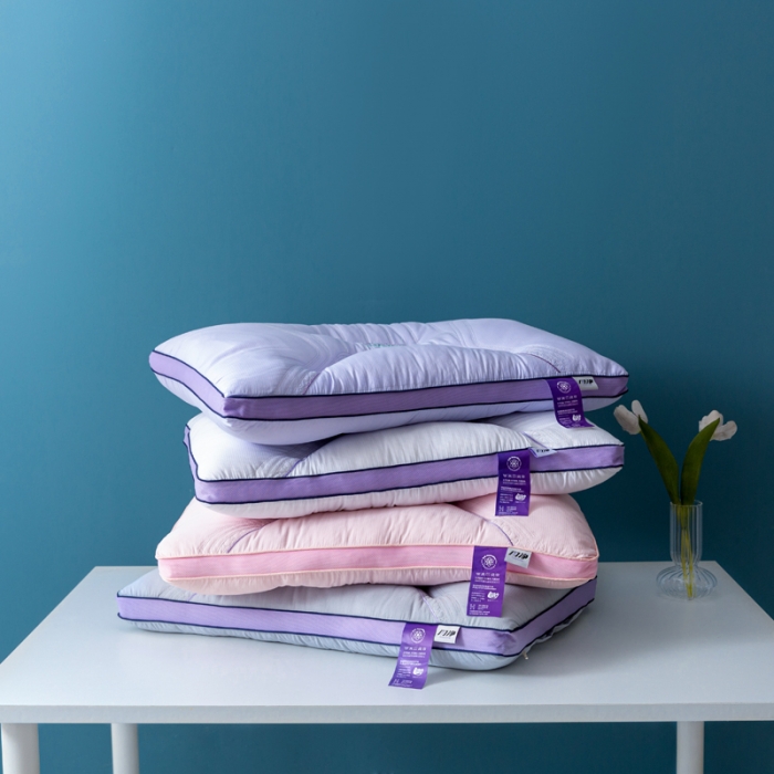 91家纺网 家纺一手货源 找家纺 拾光枕芯 2023新款闪净定型枕枕头枕芯 48*74cm/只 紫