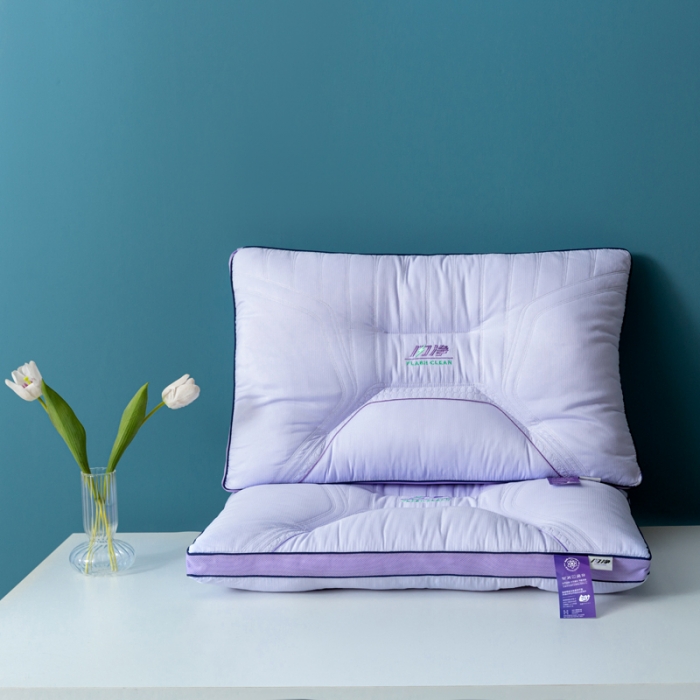 91家纺网 家纺一手货源 找家纺 拾光枕芯 2023新款闪净定型枕枕头枕芯 48*74cm/只 紫