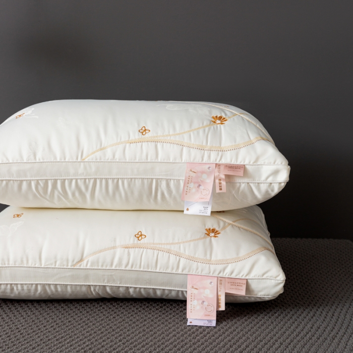 91家纺网 家纺一手货源 找家纺 （总）拾光枕芯 2023新款提花蝴蝶珍珠枕枕头枕芯