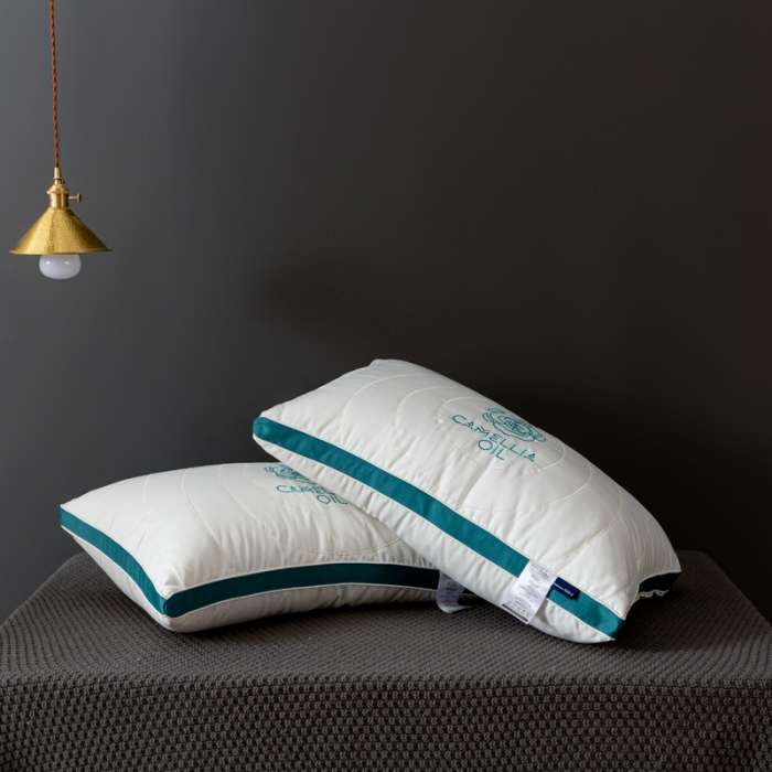 91家纺网 家纺一手货源 找家纺 （总）拾光枕芯 2023新款网红热款水滴山茶枕枕头枕芯