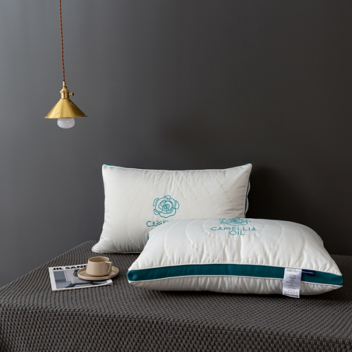 91家纺网 家纺一手货源 找家纺 （总）拾光枕芯 2023新款网红热款水滴山茶枕枕头枕芯