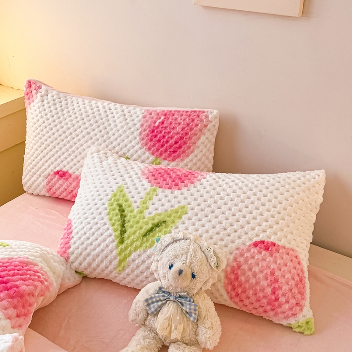 91家纺网 家纺一手货源 找家纺 （总）澳梵家居 2023新款印花豆豆绒牛奶绒四件套