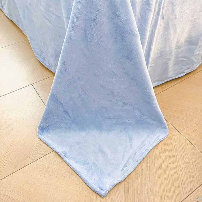 91家纺网 家纺一手货源 找家纺 澳梵家居 2023新款印花豆豆绒牛奶绒四件套 爱的抱抱