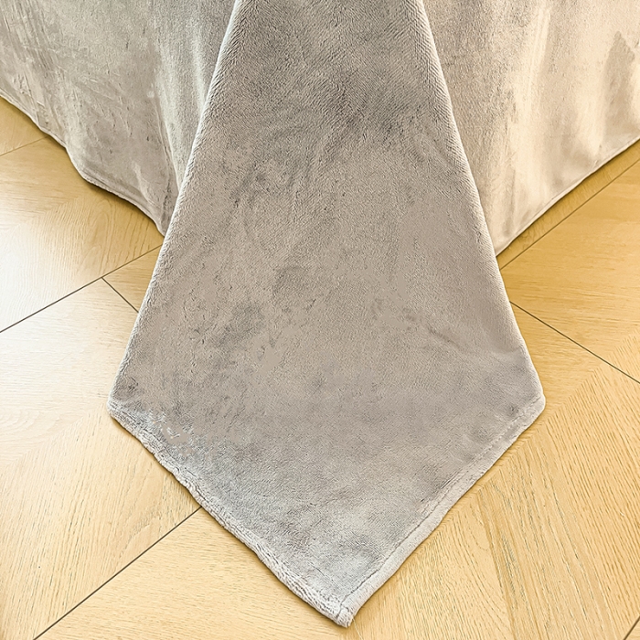 91家纺网 家纺一手货源 找家纺 澳梵家居 2023新款印花豆豆绒牛奶绒四件套 豆豆-粉