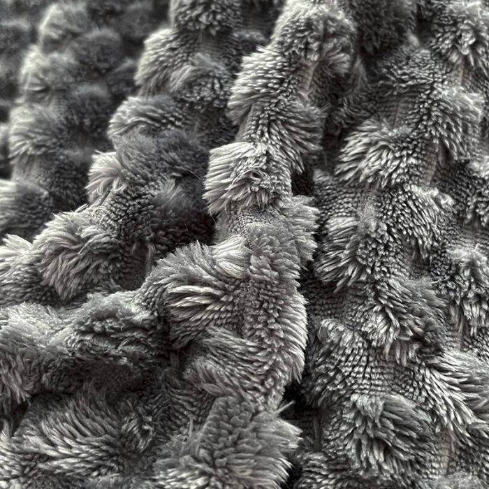 91家纺网 家纺一手货源 找家纺 澳梵家居 2023新款印花豆豆绒牛奶绒四件套 豆豆-灰色